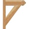 Ekena Millwork Traditional Rough Sawn Arts and Crafts Outlooker, Western Red Cedar, 6"W x 18"D x 22"H OUT06X18X22TRA03RWR - alternate 3